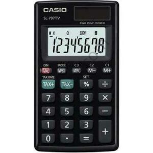 Casio Hesap Makinesi Cep Tipi Sl-797Tv-Bk 8 Hane