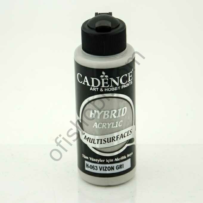 Cadence Hybrid Akrilik Multisurfaces H-063 Vizon Gri 120 Ml