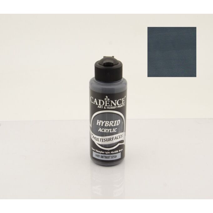 Cadence Hybrid Akrilik Multisurfaces H-091 Antrasit Siyah 120 Ml