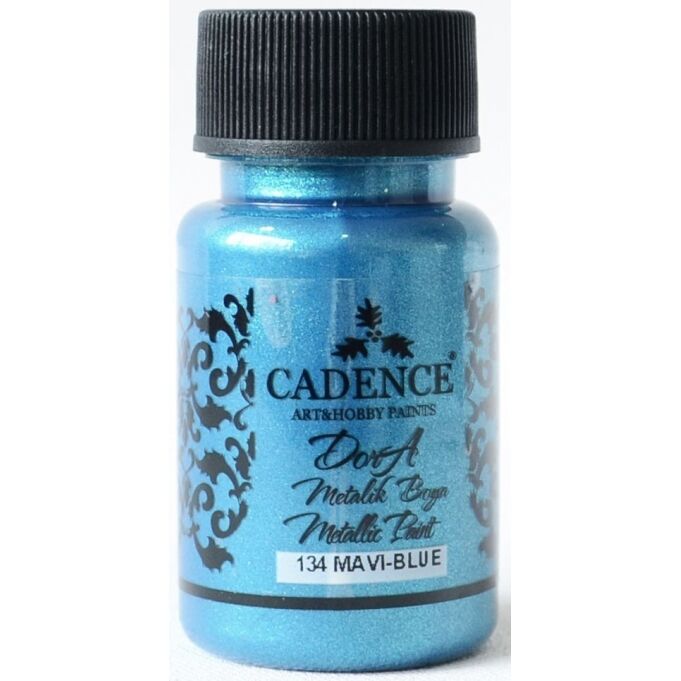 Cadence Dora Metalik Boya 134 Mavi 50 Ml