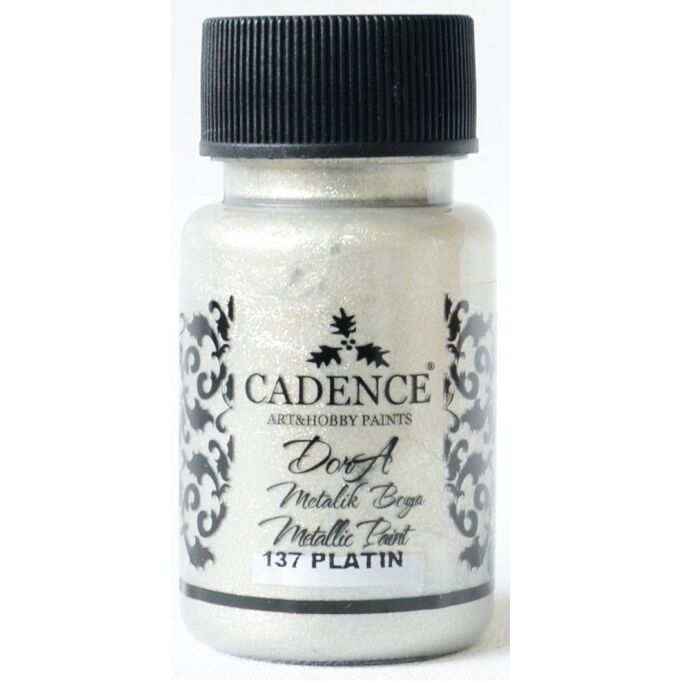 Cadence Dora Metalik Boya 137 Platin 50 Ml