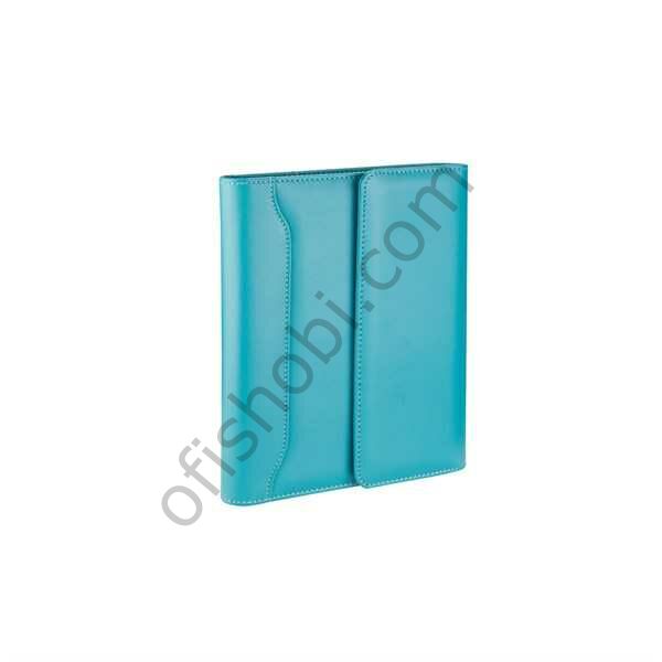 2K Organizer Ajanda Tarihsiz Kareli 5229 Turkuaz 22x26 Cm