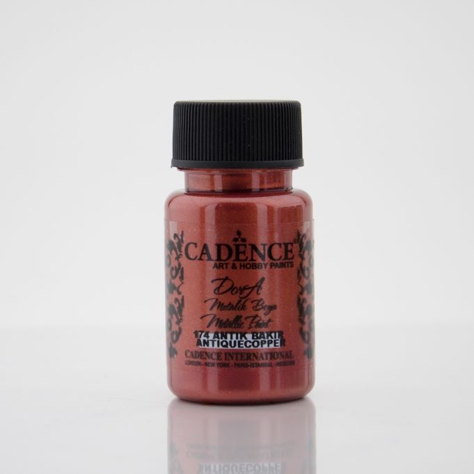 Cadence Dora Metalik Boya 174 Antik Bakır 50 Ml