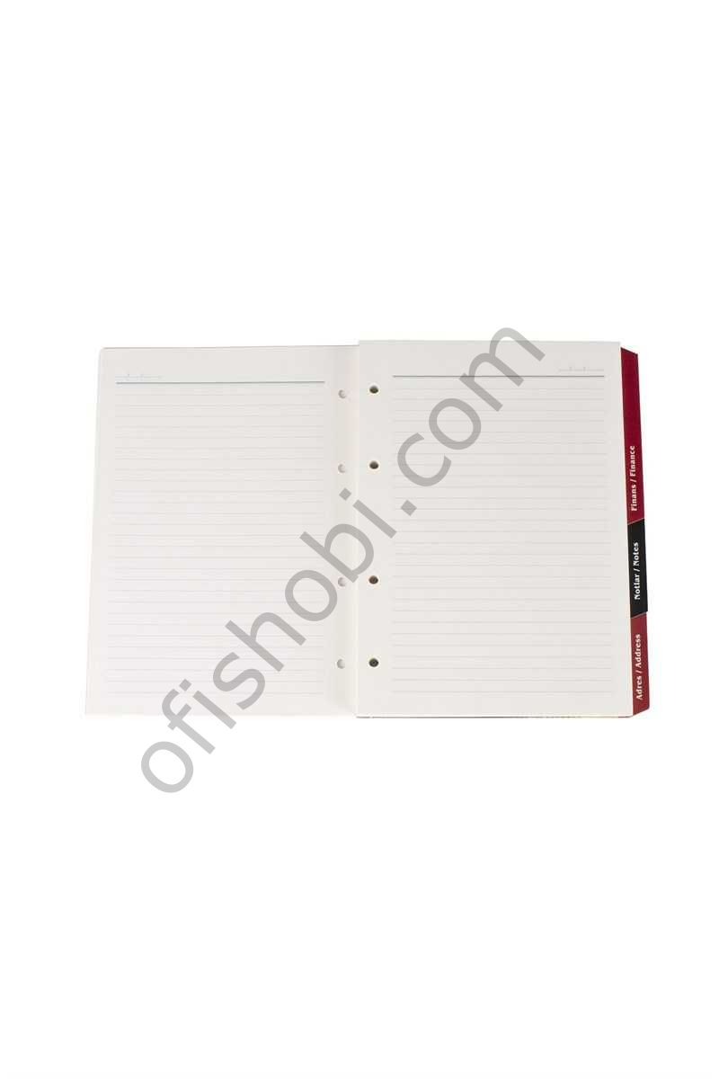 2K Organizer Ajanda Yedeği 4 Delikli Ydk2 Tarihsiz Çizgili 15x21 Cm