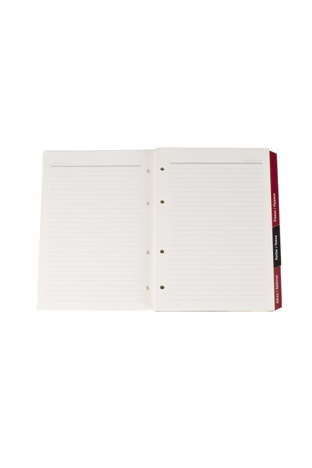 2K Organizer Ajanda Yedeği 4 Delikli Ydk2 Tarihsiz Çizgili 15x21 Cm