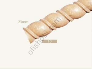 Baykon Ahşap 10 Mm x 25 Mm Burgu Model Çıta 40 Cm