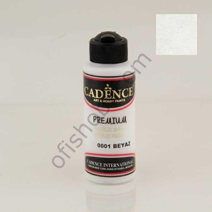 Cadence Premium Akrilik Boya 0001 Beyaz 120 Ml
