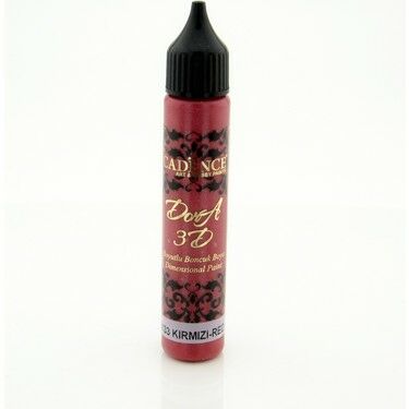 Cadence 3D Dora Boncuk Boya 5133 Kırmızı 25 Ml