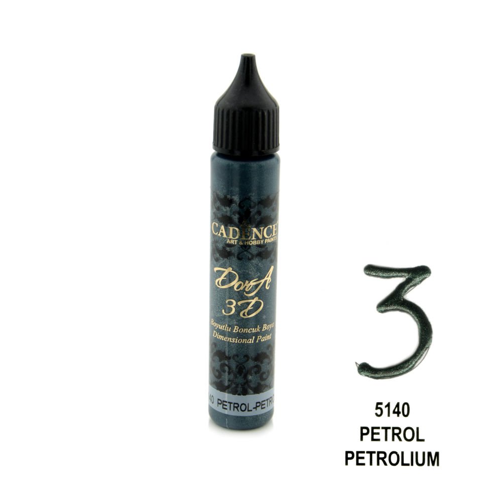 Cadence 3D Dora Boncuk Boya 5140 Petrol 25 Ml