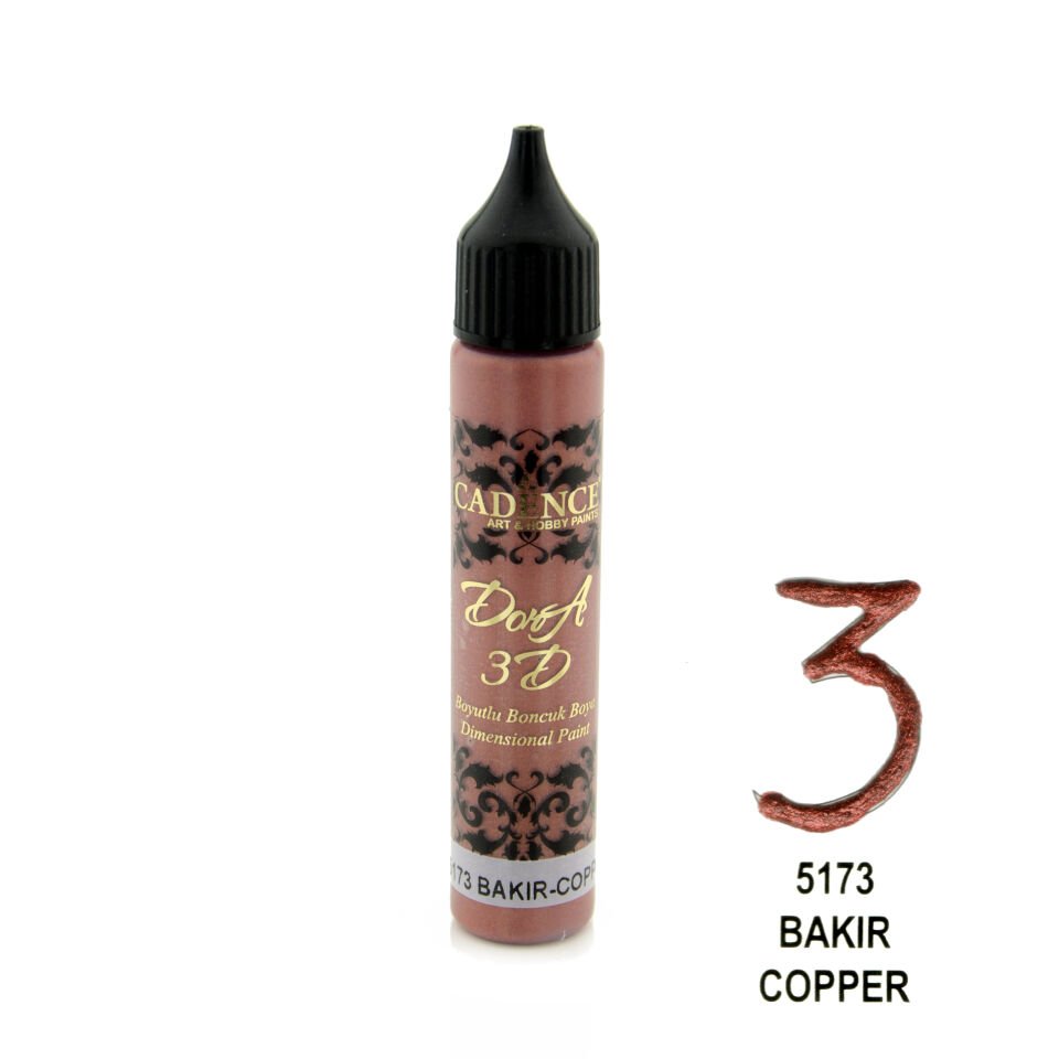 Cadence 3D Dora Boncuk Boya 5173 Bakır 25 Ml