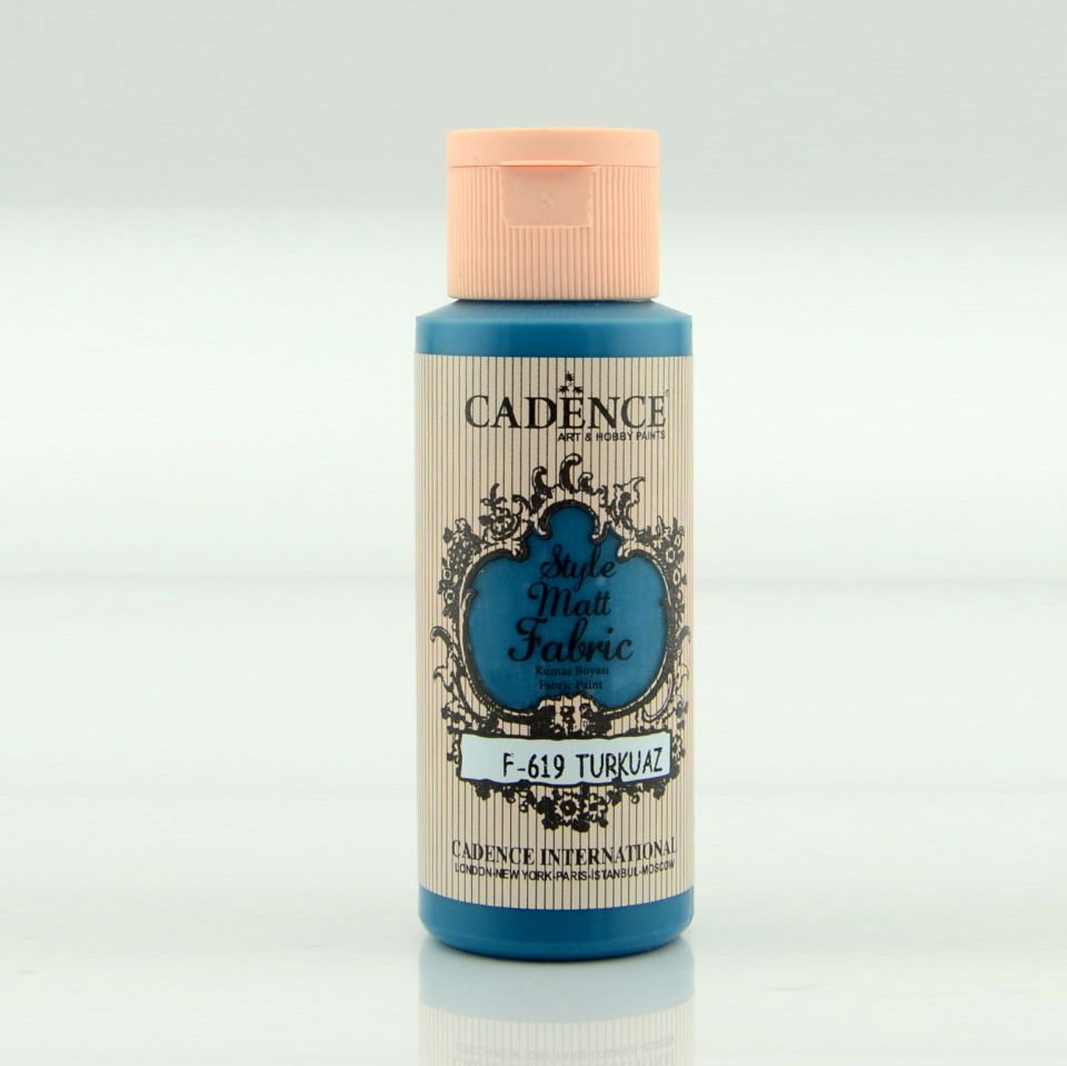 Cadence Style Matt Kumaş Boya F-619 Turkuaz 59 Ml