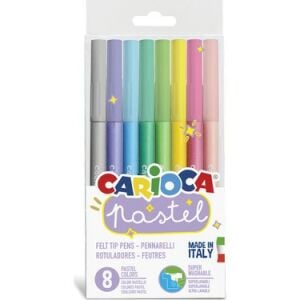 Carioca Pastel Süper Yıkanabilir Keçeli Kalem 8 Li