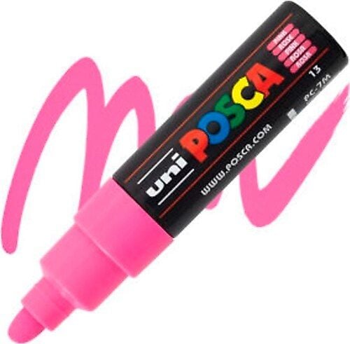 Uni Posca 4.5-5.5 Su Bazlı Poster Markörü Pembe