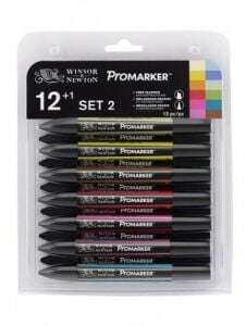 Winsor&Newton Promarker Set 2 12 Renk+karıştırıcı