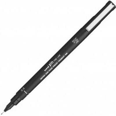 Uni Pin 0.3 Fine Line Akrilik Uçlu Kalem Kırmızı