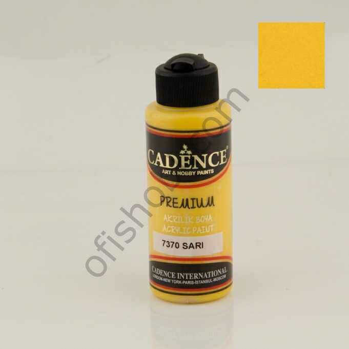 Cadence Premium Akrilik Boya 7370 Sarı 120 Ml
