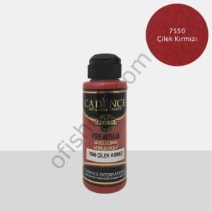 Cadence Premıum Akrilik Boya 7550 Çilek Kırmızı 25