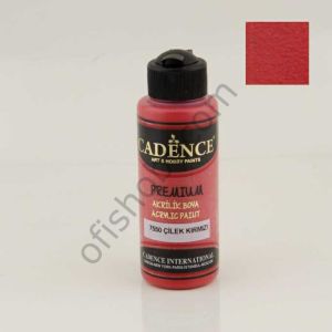 Cadence Premium Akrilik Boya 7550 Çilek Kırmızı 120 Ml