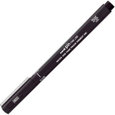 Uni Pin 0.5 Fine Line Akrilik Uçlu Kalem Siyah