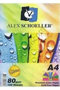 Alex Fotokopi Kağıdı 10 Renk A4 100 Lü Karışık Alx-779