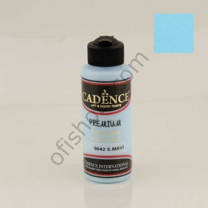 Cadence Premium Akrilik Boya 9042 Sky Mavi 120 Ml