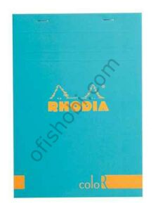Rhodıa 148X210 Mm Çizgili Bloknot Turquuoıse Blue Kapak 90 Gr Kağıt 70 Yaprak