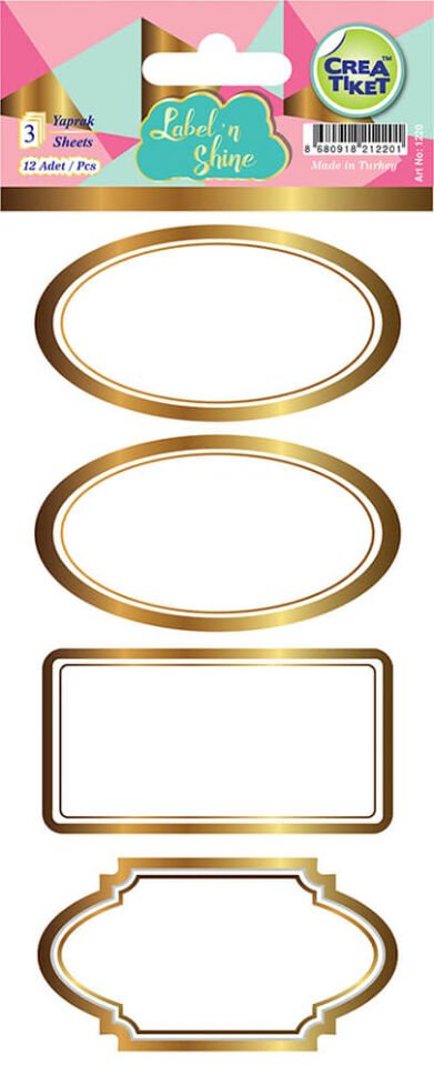 Crea Etiket Labeln Shine - Gold