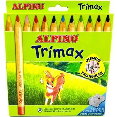 Alpino Al-113 Trimax Jumbo Kuru Boya Kalemi 12 Li