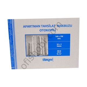 Özkan Apartman Tahsilat Makbuzu 50x2 Otokopili