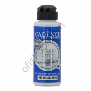 Cadence Hybrid Akrilik Multisurfaces Simli Gümüş Hsg-001 Beyaz 120 Ml