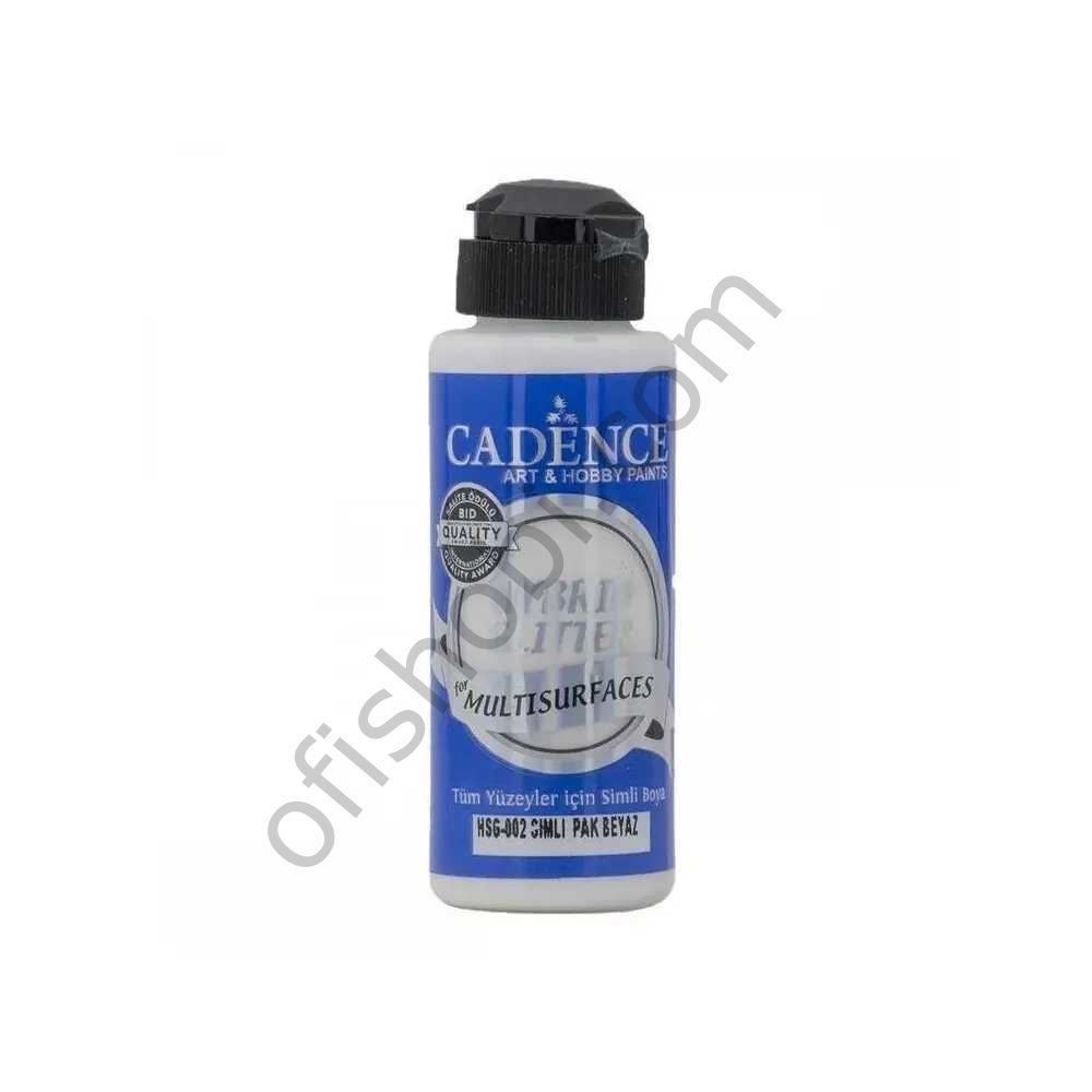 Cadence Hybrid Akrilik Multisurfaces Simli Gümüş Hsg-002 Pak Beyaz 120 Ml