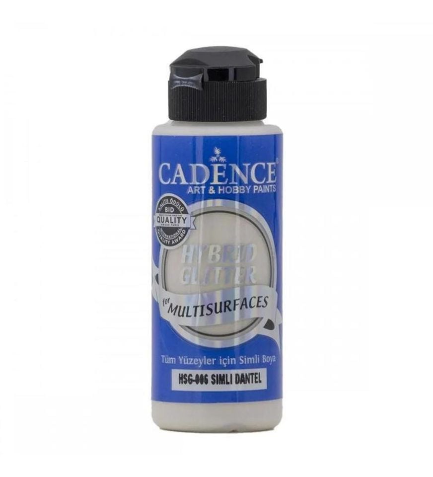 Cadence Hybrid Akrilik Multisurfaces Simli Gümüş Hsg-006 Dantel 120 Ml