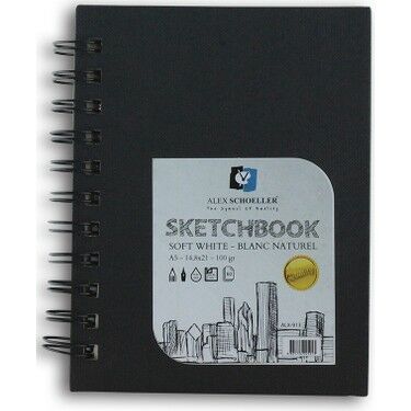Alex Spiralli Pp Kapak Siyah Defter A5 60 Sayfa Alx-1937