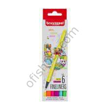 Bruynzeel Fineliner 0,4 Mm Set 6 Renk Neon
