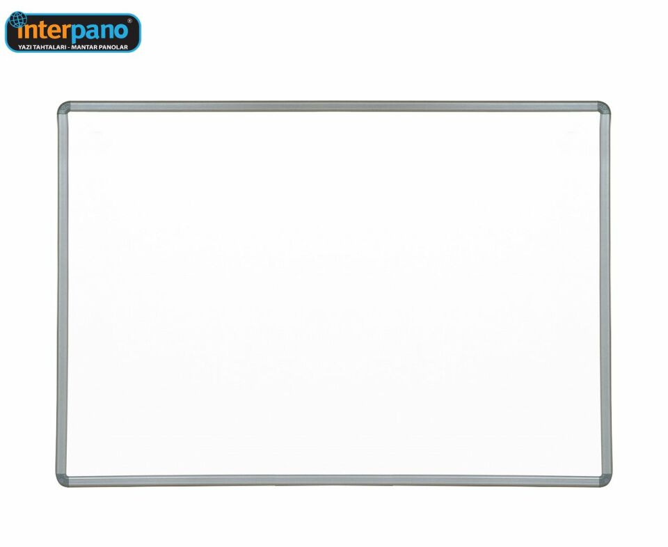 İnter 120x200 Elegant Çerçeve Laminant Yüzey Duvara Monte Beyaz Yazı Tahtası