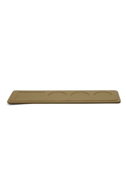 2K Bardaklık Şişelik Ve Çerezlik Masa Üstü 160-9 Vizon 9,5x42 Cm