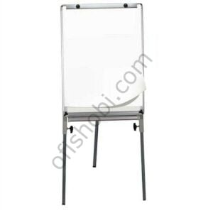 İnter 70x100 Elegant Çerçeve Laminant Yüzeyli Teleskopik Ayaklı Flip Chartlı Beyaz Yazı Tahtası
