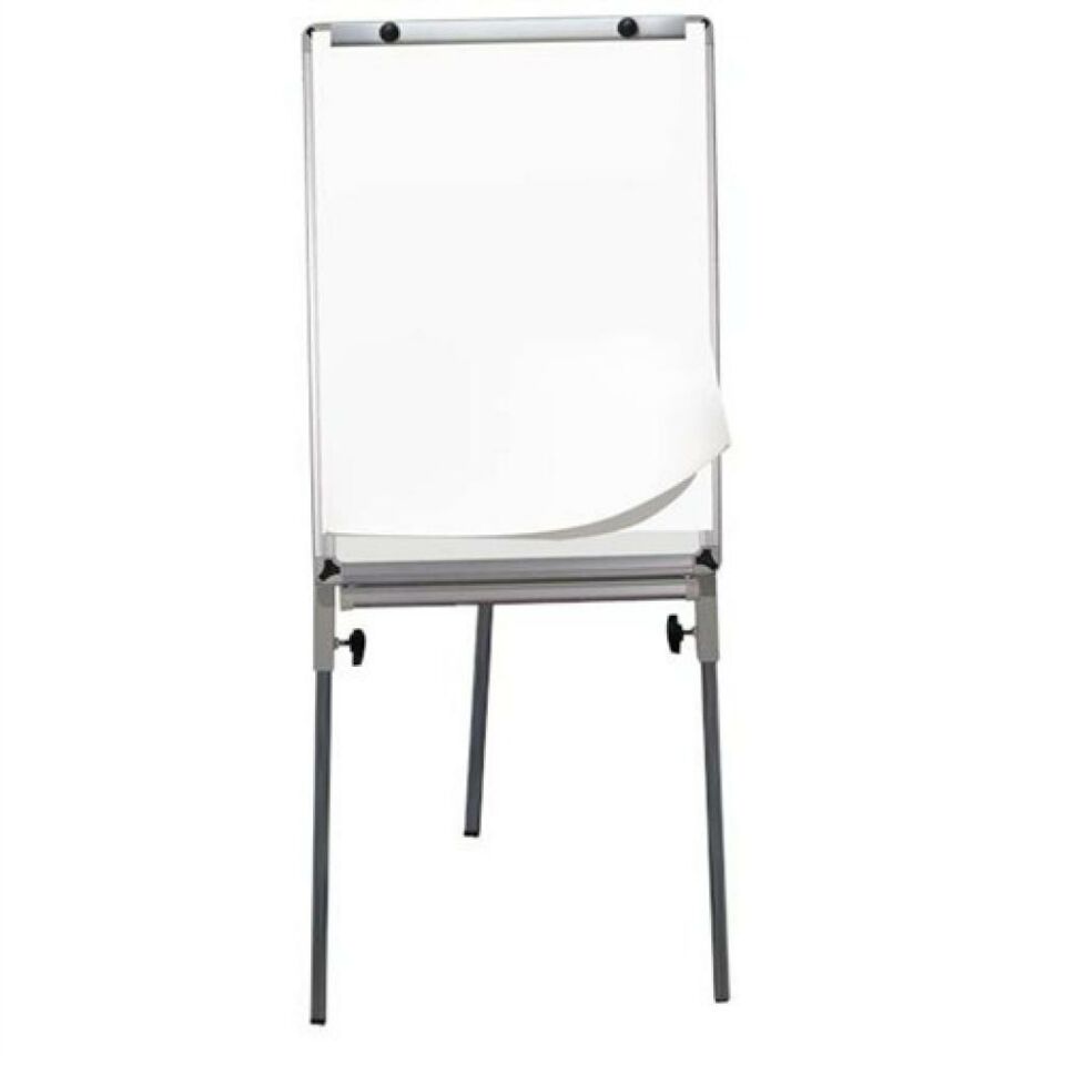 İnter 70x100 Elegant Çerçeve Laminant Yüzeyli Teleskopik Ayaklı Flip Chartlı Beyaz Yazı Tahtası