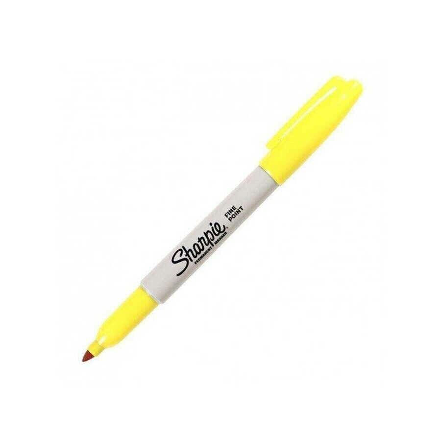 Sharpie Fine Permanent Markör Yuvarlak Uç - Koyu Sarı
