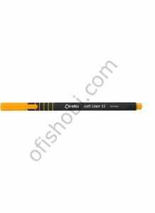 Caretta 55 Soft Liner Keçeli Kalem Sarı Tekli
