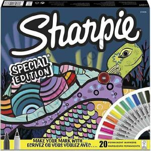 Sharpie Fine Permanent Markör 20 Li Karışık Kutu - Kaplumbağa