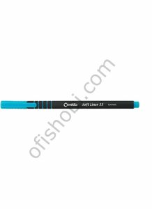 Caretta 55 Soft Liner Keçeli Kalem Açık Mavi Tekli