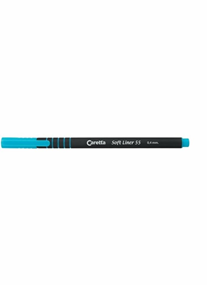 Caretta 55 Soft Liner Keçeli Kalem Açık Mavi Tekli