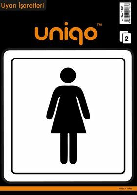 Crea Etiket Uyarı - Bayan Wc Figürü