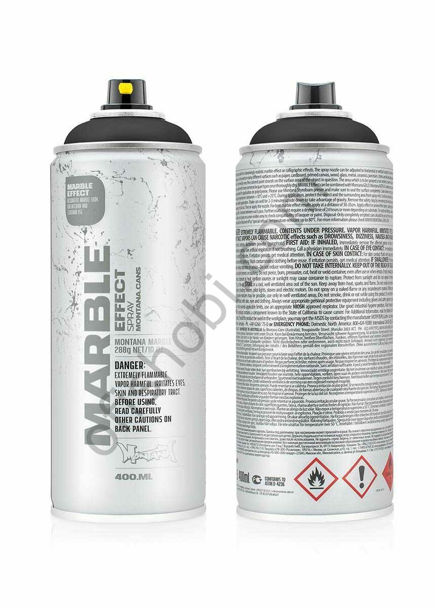 Montana Effect Marble Sprey Boya 400 Ml Black Em 9000