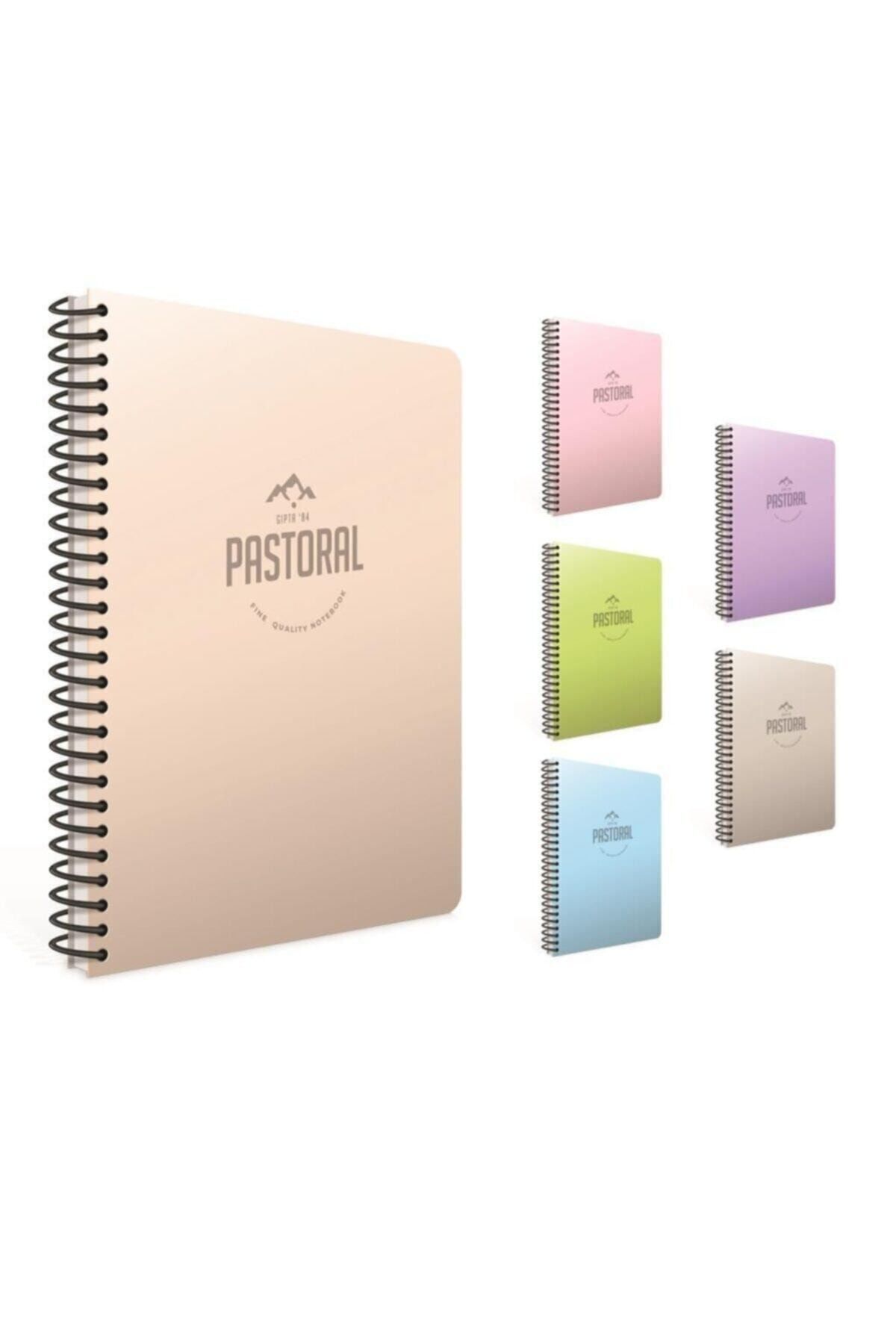 Gıpta Pastoral Spiralli Pp Kapak Defter A4 96 Yp Kareli