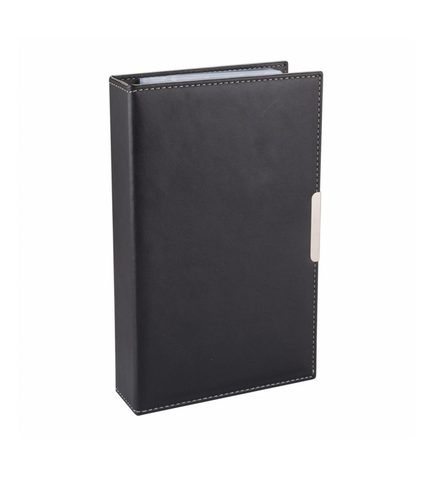 2K Kartvizit Albümü 4 Sıralı 192 Kartlık İndeksli 16x26,5 Cm Lacivert