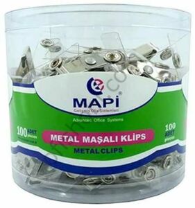 Mapi Metal Maşalı Klipsler 100 Adet