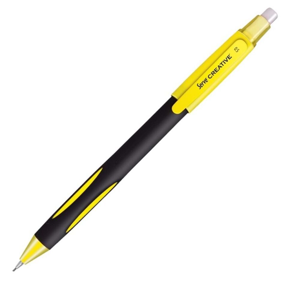 Serve Creatıve Mekanik Kurşun Kalem 05 Mm Sarı