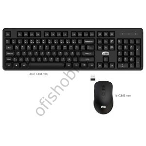 Elba KW 832 Q Usb Siyah Kablosuz Klavye Mouse Set